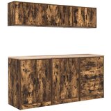  Garažne omare 6 kosa dimljeni hrast inženirski les, (22047597) | Shoptok.si