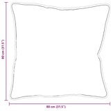  Jastuk 2 pcs Bijelo 80 x 80 x 40 cm Pamuk i poliester | shoptok.hr
