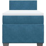 Box spring krevet s madracem plavi 80 x 200 cm baršunasti | shoptok.hr