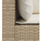 vidaXL Kutne vrtne sofe s jastucima 2 kom bež od poliratana | shoptok.hr