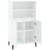  Visoka komoda sjajna bijela 60x36x110 cm od konstruiranog drva | shoptok.hr