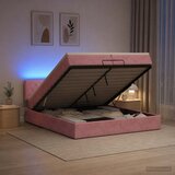  Krevet od pjene s madracem i LED-om Ružičasta 200 x 200 cm | shoptok.hr