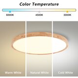  Brilagi - LED prigušiva svetiljka WOODROUND LED/40W/230V 3000-6000K prečnik 60 cm + daljinski upravljač | Eponuda.com