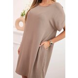 Kesi Włoski Dress with pockets fango | shoptok.hr