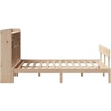 vidaXL Krevet s regalom za knjige bez madraca 150 x 200 cm od borovine | shoptok.hr