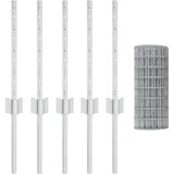  Set vrtnih ograda Set od 2 Pocinčano Pocinčani čelik 10 x 0.4 m | shoptok.hr