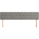  Posteljno vzglavje 2 kosa svetlo siv 100x7x78/88 cm žamet, (20792767) | Shoptok.si