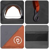  Tunelski šator Siva i narančasta 382 x 262 x 214 cm - Siva 382 x 262 x 206 cm | shoptok.hr