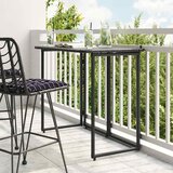  Sklopivi vrtni stol crni 90x51x75 cm poli ratan | shoptok.hr