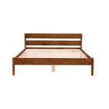 Kalune Design Postelja iz masivne smreke z letvenim dnom 90x200 cm v naravni barvi/temno rjava Venus – | Shoptok.si