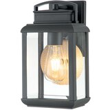 Elstead Lighting Elstead Quoizel Byron Zunanja stenska svetilka iz grafita s kositrnim reflektorjem, IP44, (22099822) | Shoptok.si