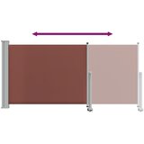 Uvlačiva bočna tenda za terasu 120 x 300 cm smeđa | shoptok.hr