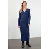 Trendyol Navy Blue Maxi Knit Wool Basic Dress | Eponuda.ba