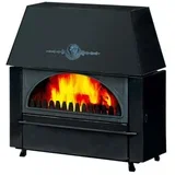 kamin na čvrsto gorivo rustikal drvo-ugalj eco