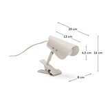 Kave Home Svetlo siva kovinska namizna svetilka s sponko (višina 16 cm) Jula – | Shoptok.si