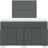 vidaXL Krevet box spring s madracem tamnosivi 120 x 190 cm tkanina | shoptok.hr