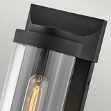 Quintiesse Hinkley Pearson Zunanja stenska svetilka, teksturirana črna, IP44, (22100120) | Shoptok.si