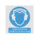 Master Naljepnica OBAVEZNA ZAŠTITA SLUHA 19,5x19,5cm M50823 | Eponuda.ba