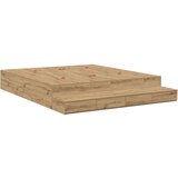  okvir za posteljo Umetniški hrast Masiven les 200 x 180 cm, (22103325) | Shoptok.si