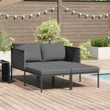 vidaXL Temno siva Jekleni okvir, poliester Standard | Shoptok.si