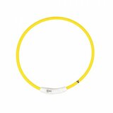 Duvo ogrlica za pse, svetleća usb nylon, 35cm, žuta | ePonuda.com