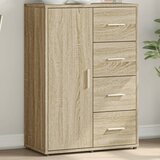 vidaXL Komoda sonoma hrast 60x31x84 cm inženirski les Cene