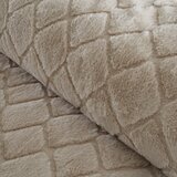 Catherine Lansfield Bež posteljina za bračni krevet/za produženi krevet od mikropliša 230x220 cm Cosy Diamond – | shoptok.hr