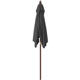  Vrtni suncobran s drvenim stupom antracit 198 x 198 x 231 cm | shoptok.hr