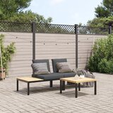 vidaXL 3-dijelni set vrtnih sofa s jastucima crni aluminijski Cijene