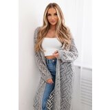 Kesi Long cardigan Super KID Mohair gray Cene