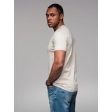 Ombre Men's cotton t-shirt with contrasting thread - white | shoptok.hr