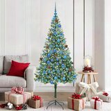 vidaXL Umestno božično drevo med 300 LED Zelena 180 cm PVC in Jeklo | Shoptok.si