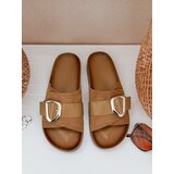 DStreet Klapki damskie NOLVINA beżowe | shoptok.hr