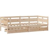 vidaXL dnevni krevet s ladicama bez madraca 80x200 cm masivno drvo | shoptok.hr