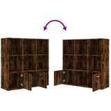  za knjige boja dimljenog hrasta 98 x 30 x 98 cm | shoptok.hr