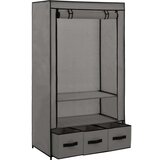  282460 Wardrobe Grey 87x49x159 cm Fabric | shoptok.hr