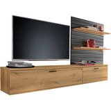 Hom`in DNEVNI REGAL, siva, barve hrasta | Shoptok.si
