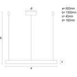  LED prigušiva luster na sajli LED/42W/230V 3000-6500K + daljinski upravljač | Eponuda.com