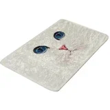 Kremno bela kopalniška preproga 40x60 cm Blue Eyes –