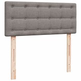  Krevet s oprugama i madracem smeđesivi 120 x 200 cm od tkanine | shoptok.hr