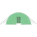 The Living Store Plastenik s čeličnim okvirom zeleni 12 m² 6 x 2 x 2 85 m | shoptok.hr