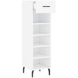 vidaXL Omarica za čevlje bela 30x35x105 cm inženirski les | Shoptok.si