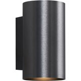 QAZQA Moderna stenska svetilka, kovinsko siva, okrogla, 2-lučna GU10 50 mm - Sandy | Shoptok.si