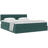  Krevet s od storage s madracem Tamnozelena 180 x 200 cm Baršun | shoptok.hr