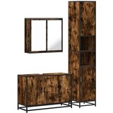 vidaXL 3-dijelni set kupaonskog namještaja boja hrasta drveni | shoptok.hr