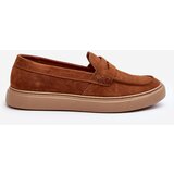 Zazoo Men's Suede Loafers Shoes 1566 Brown | shoptok.hr