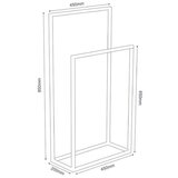  držač peškira 85x45 cm beo | Eponuda.com