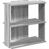 Maison Chic Knjižna omara - Knjižni regal 3-nadstropna siva sonoma 60x30x60 cm inž. les, (21726122) | Shoptok.si