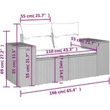  5-dijelna vrtna garnitura s jastucima svijetlosiva poliratan | shoptok.hr