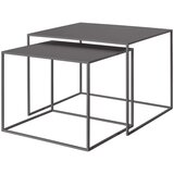 Blomus Tamno sivi metalni stolići za kavu u setu 2 kom 50x60 cm Fera – Cijene